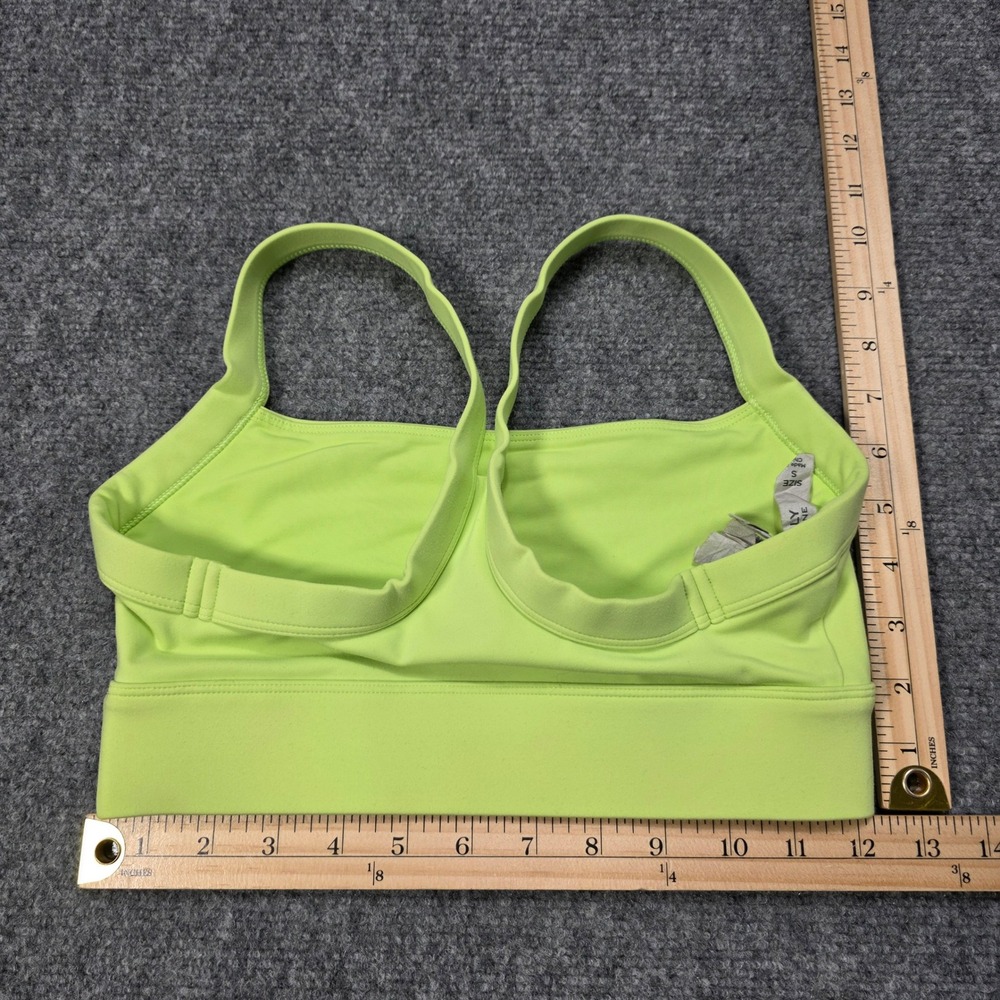Lorna Jane Neon Lime Green Sports Bra Crop Top Size S Small Activewear Yoga‎ Gym - Picture 7 of 7
